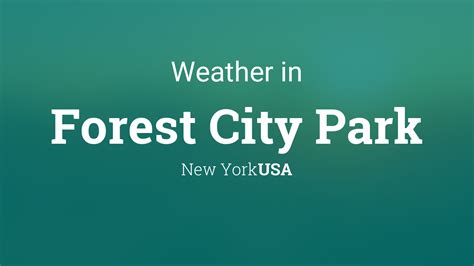 weather in forest city